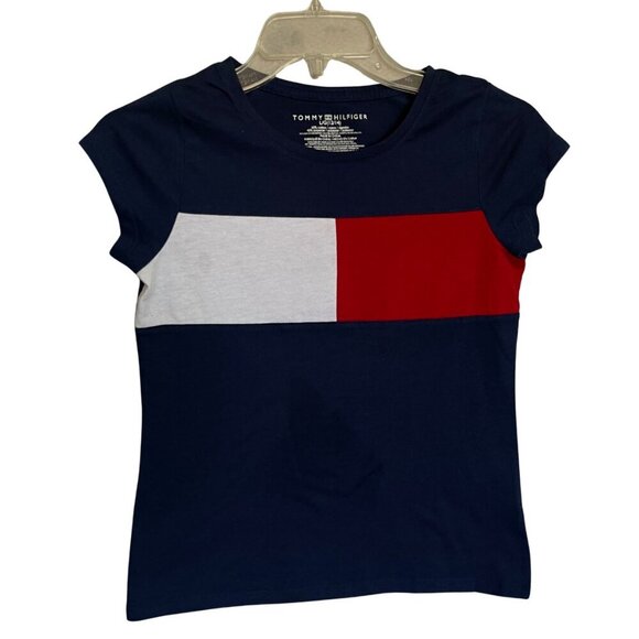 Tommy Hilfiger Tee Shirt Size 12/14 - Picture 1 of 6